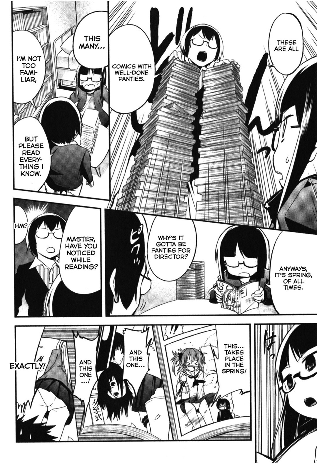 Denkigai no Honya-san Chapter 11 page 12 - Chapter 11: Spring Pantyshot