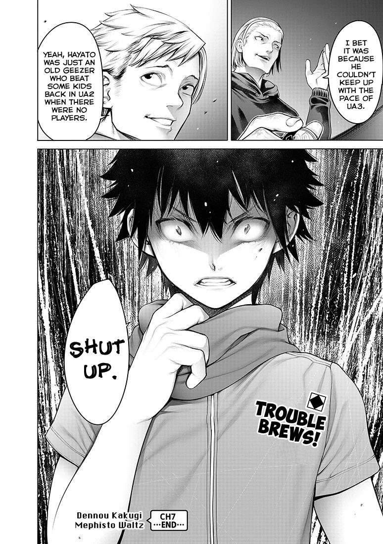 Dennou Kakugi MephistoWaltz Chapter 8 page 19 - Chapter 8: The battle begins on a new stage!!