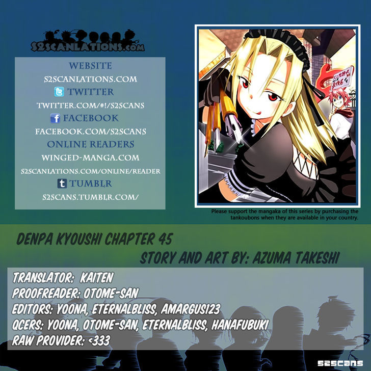 Denpa Kyoushi Chapter 45 page 1 - Chapter 45 : The Effects of His First Day of School