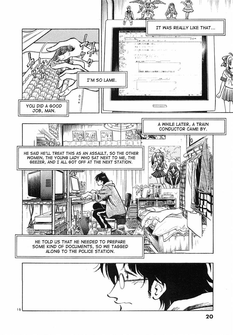 Densha Otoko - Net Hatsu, Kakueki Teisha no Love Story Chapter 1.2 page 24 - Chapter 1 v2 : The Birth of Densha Otoko