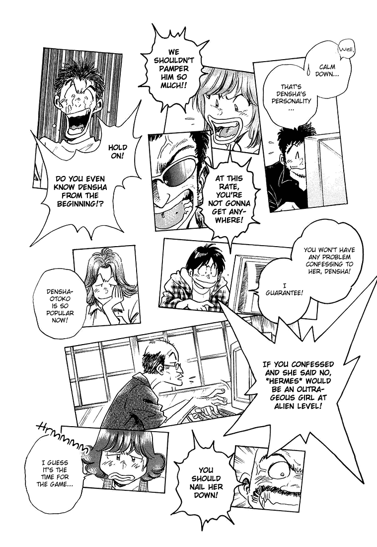 Densha Otoko - Net Hatsu, Kakueki Teisha no Love Story Chapter 12.2 page 11 - Chapter 12 v2 : Densha Otoko, Excited