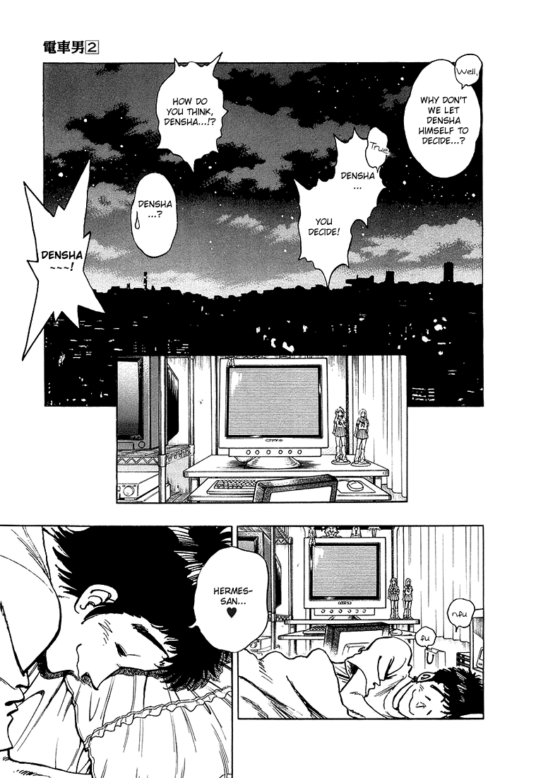 Densha Otoko - Net Hatsu, Kakueki Teisha no Love Story Chapter 12.2 page 12 - Chapter 12 v2 : Densha Otoko, Excited