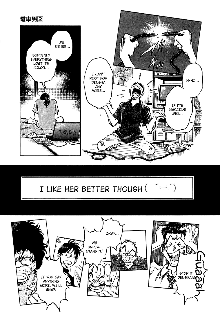 Densha Otoko - Net Hatsu, Kakueki Teisha no Love Story Chapter 15.2 page 16 - Chapter 15 v2 : Densha Otoko Gets Carried Away