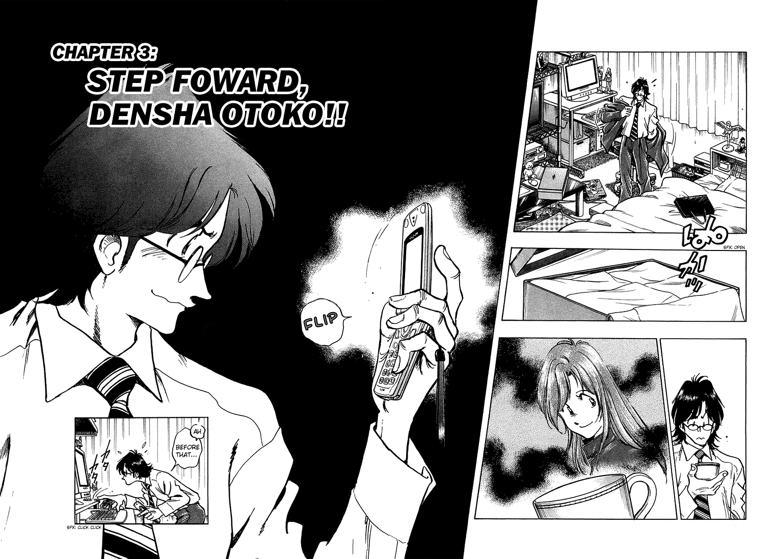 Densha Otoko - Net Hatsu, Kakueki Teisha no Love Story Chapter 3.2 page 3 - Chapter 3 v2 : Step Forward, Densha Otoko