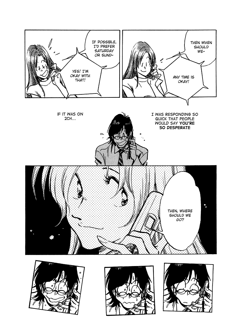 Densha Otoko - Net Hatsu, Kakueki Teisha no Love Story Chapter 4.2 page 15 - Chapter 4 v2 : Can't Take It Any More...