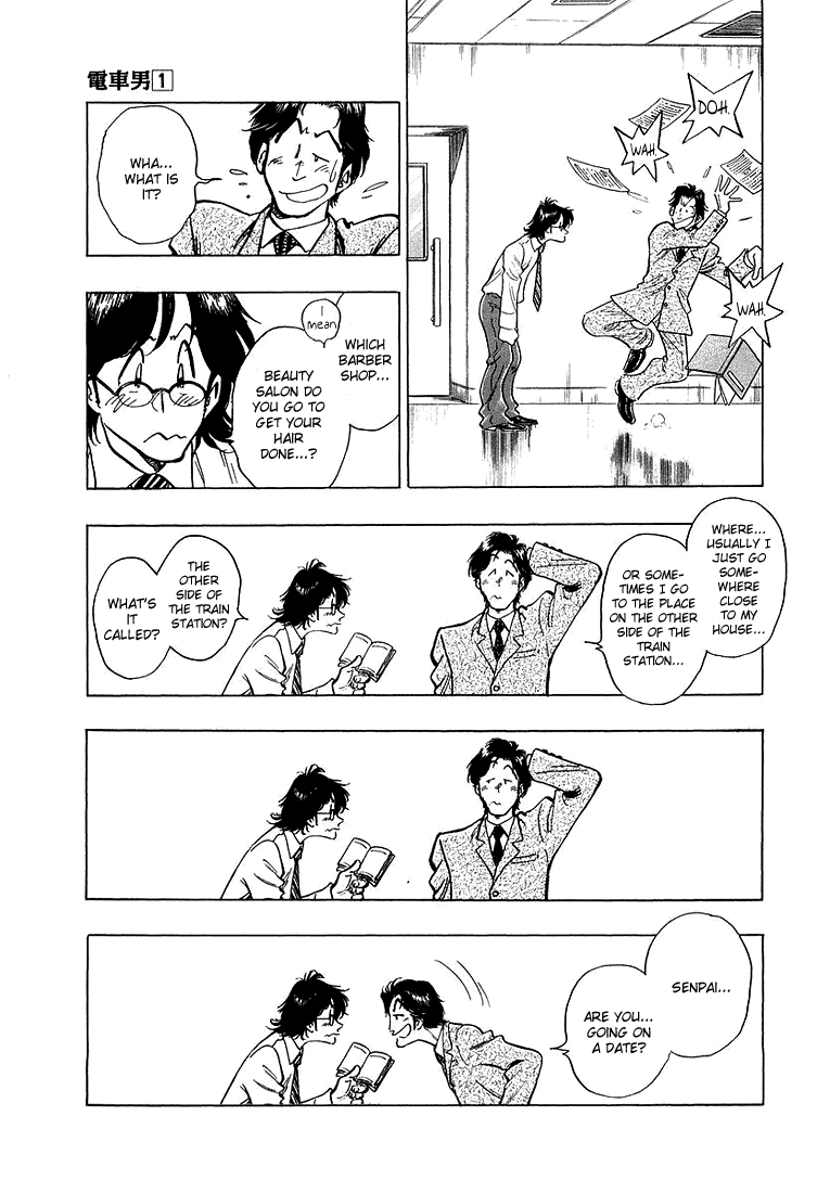 Densha Otoko - Net Hatsu, Kakueki Teisha no Love Story Chapter 5.2 page 4 - Chapter 5 v2 : Adventures of Densha Otoko