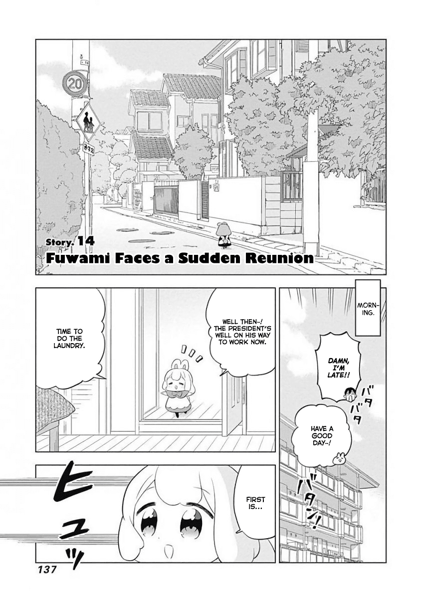 Department of Corporate Slave Rabbits Chapter 14 page 1 - Chapter 14: Fuwami Faces a Sudden Reunion