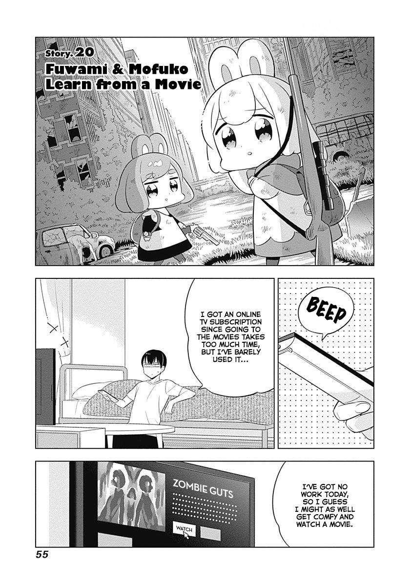 Department of Corporate Slave Rabbits Chapter 20 page 1 - Chapter 20: Fuwami & Mofuko Learn from a Movie