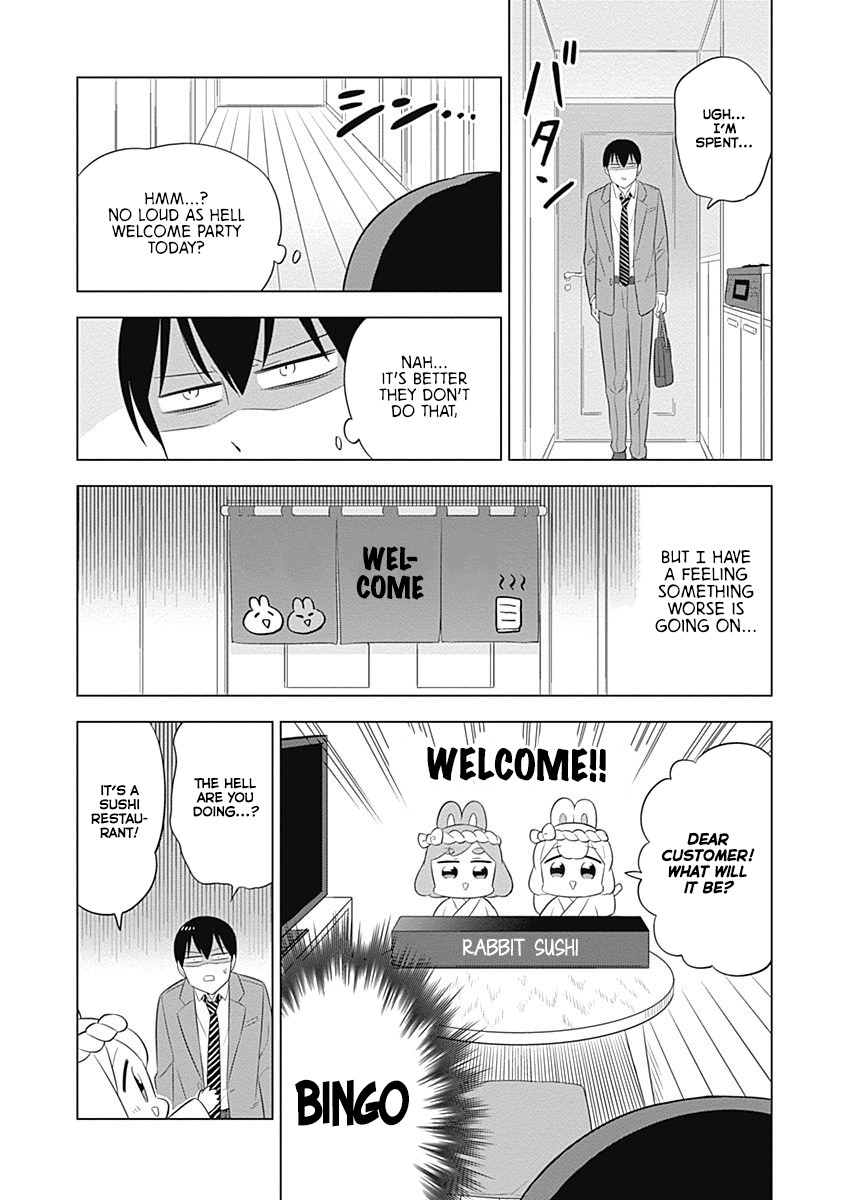 Department of Corporate Slave Rabbits Chapter 21 page 8 - Chapter 21: Fuwami & Mofuko are Driven Mad by Mochi