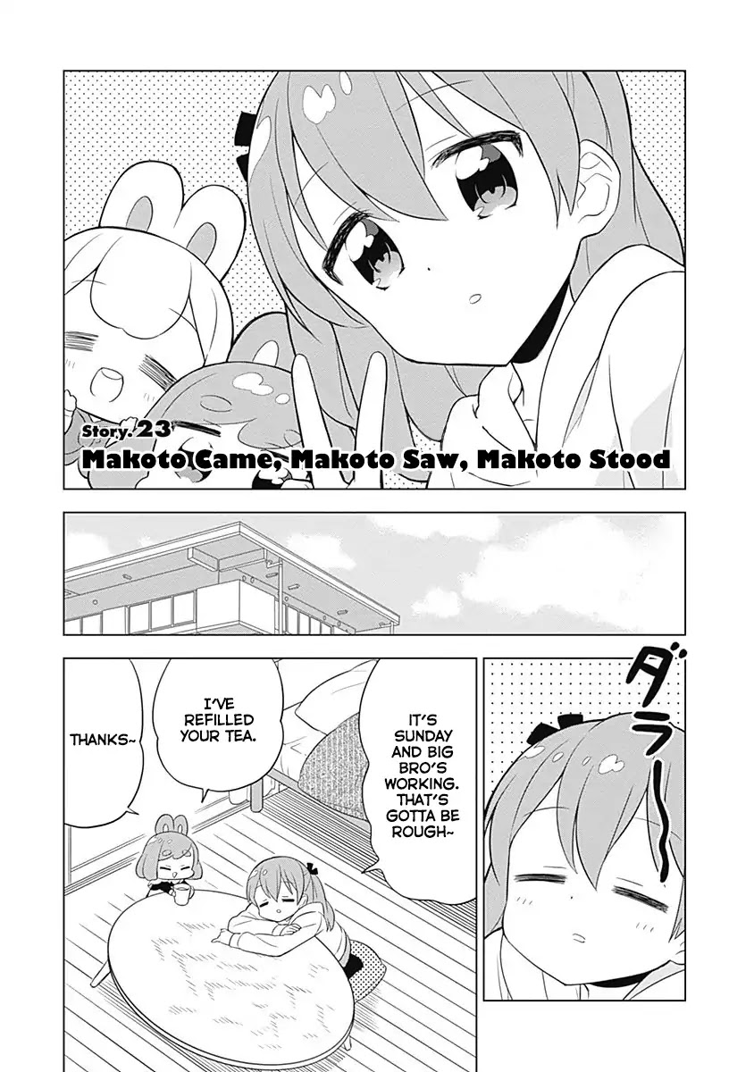 Department of Corporate Slave Rabbits Chapter 23 page 1 - Chapter 23: Makoto Came, Makoto Saw, Makoto Stood