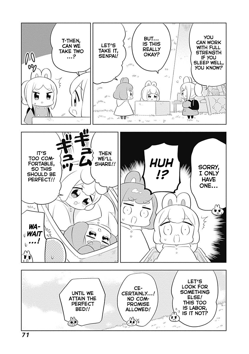 Department of Corporate Slave Rabbits Chapter 35 page 7 - Chapter 35: Fuwami & Mofuko Fuss over Their Beds
