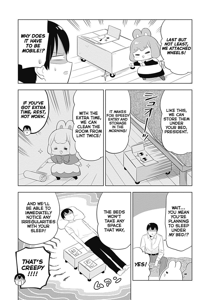 Department of Corporate Slave Rabbits Chapter 35 page 9 - Chapter 35: Fuwami & Mofuko Fuss over Their Beds