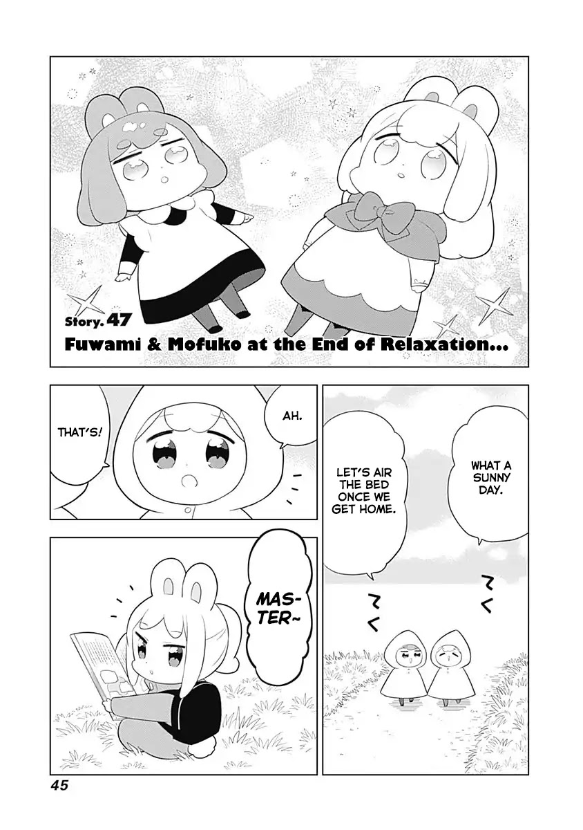 Department of Corporate Slave Rabbits Chapter 47 page 1 - Chapter 47: Fuwami & Mofuko at End of Relaxation...