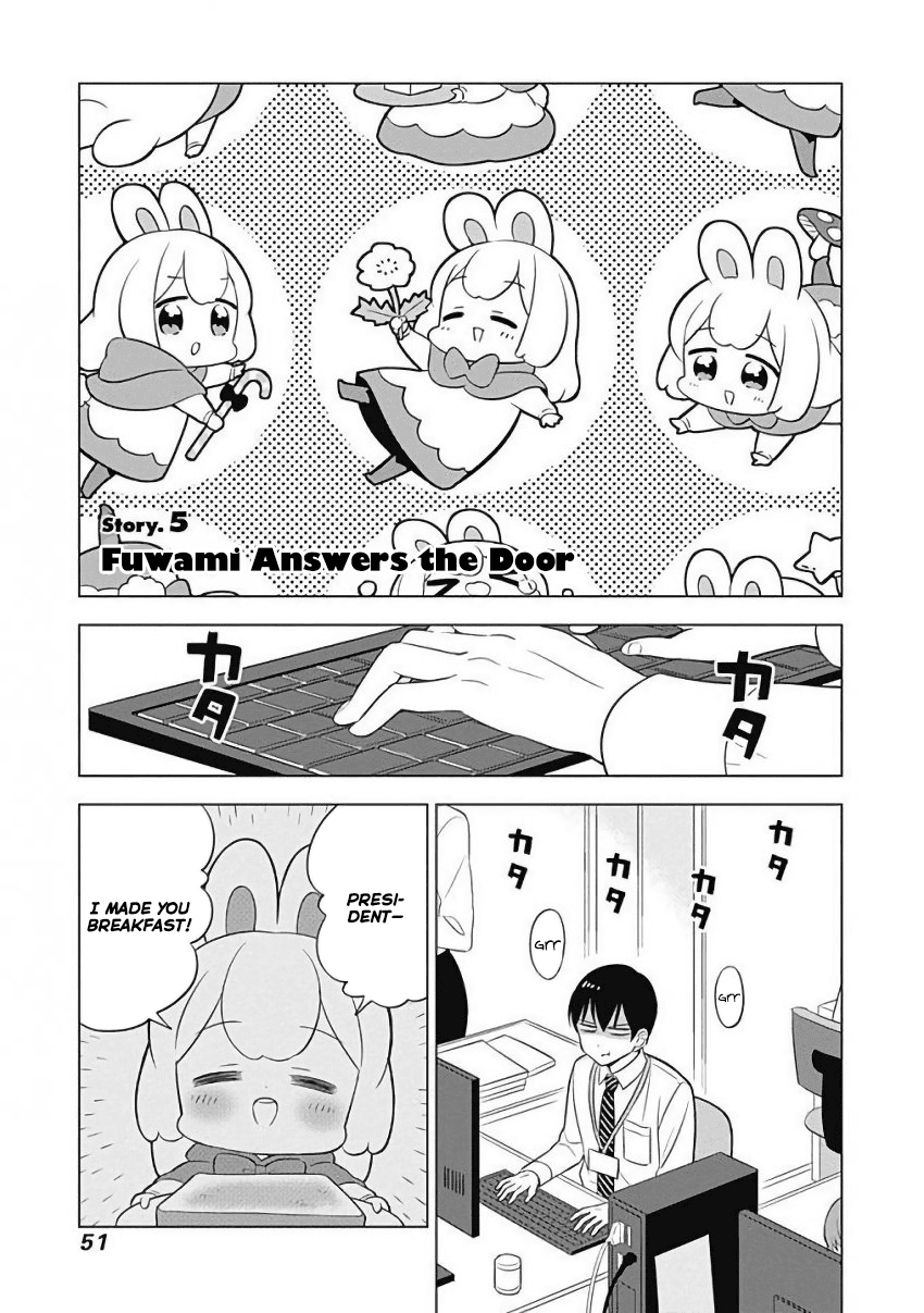 Department of Corporate Slave Rabbits Chapter 5 page 1 - Chapter 5: Fuwami Answers the Door