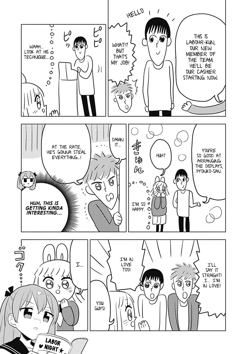 Department of Corporate Slave Rabbits Chapter 61 page 9 - Chapter 61: Fuwami & Mofuko Try Their Hand at Drawing Manga