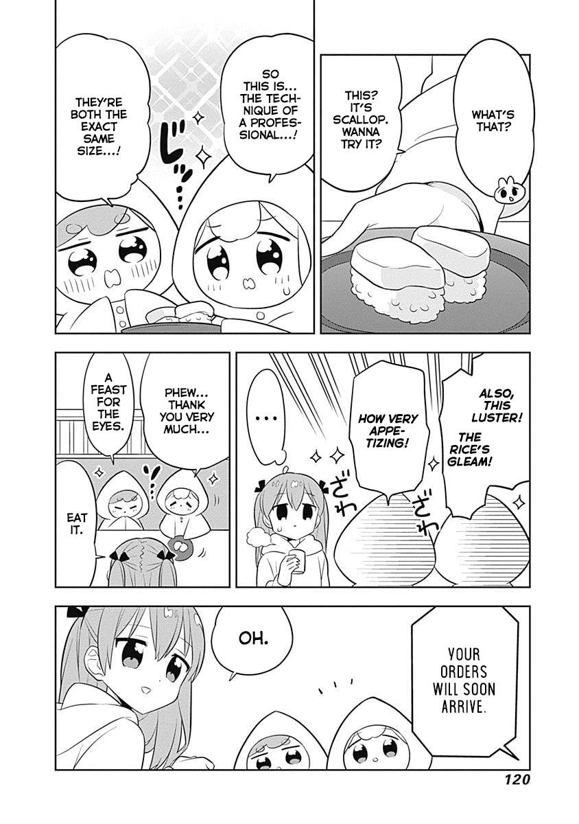 Department of Corporate Slave Rabbits Chapter 68 page 6 - Chapter 68: Fuwami & Mofuko Learn at a Conveyor Belt Sushi Restaurant