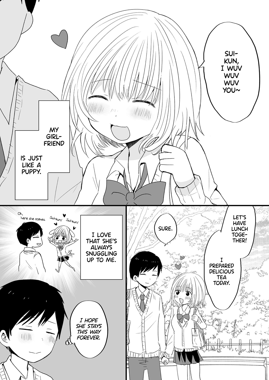 Deredere Girlfriend Tries to Hold Back Chapter 1 page 1 - Chapter 1