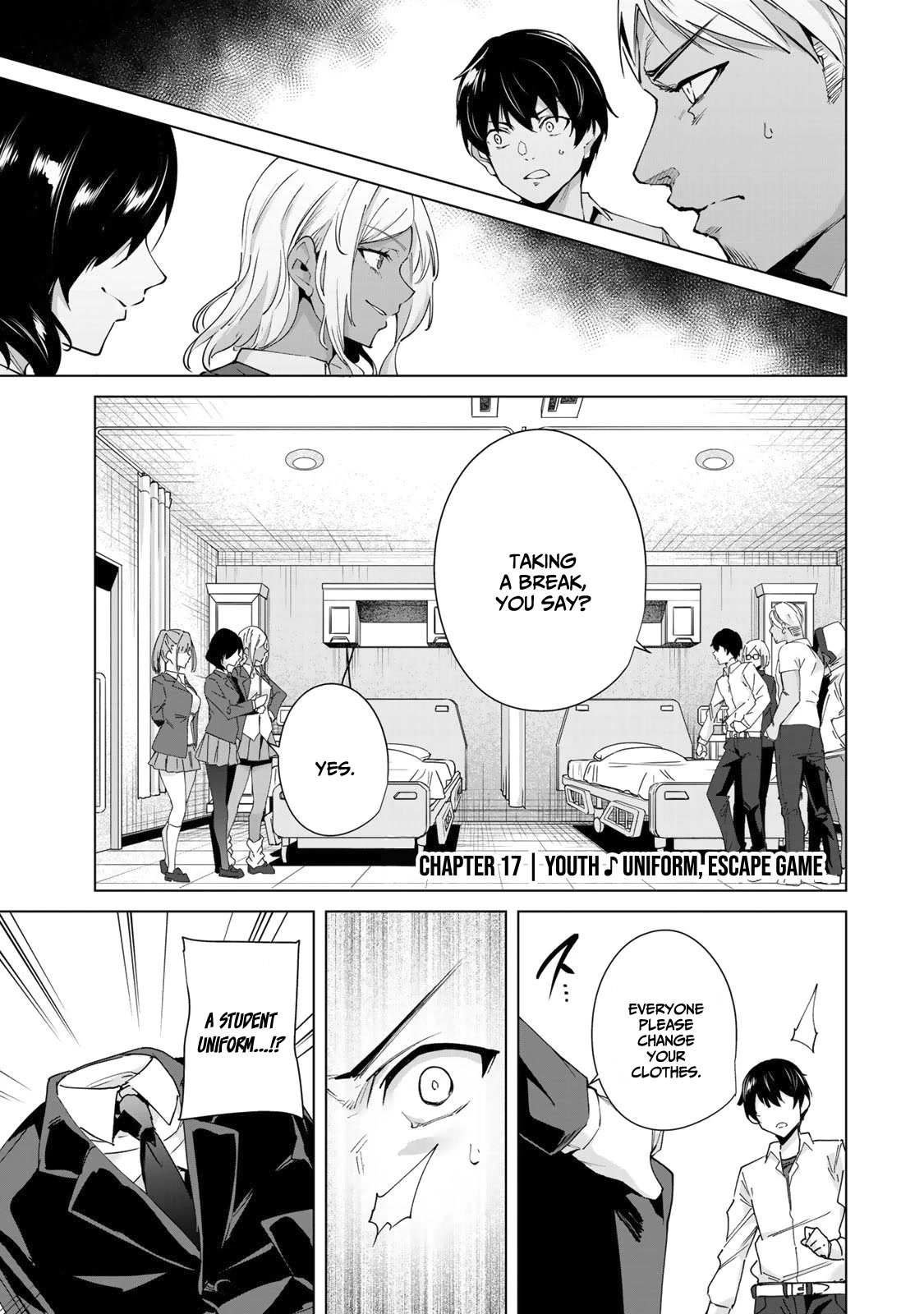 Destiny Lovers 2 Chapter 17 page 2 - Chapter 17: Youth ♪ Uniform, Escape Game