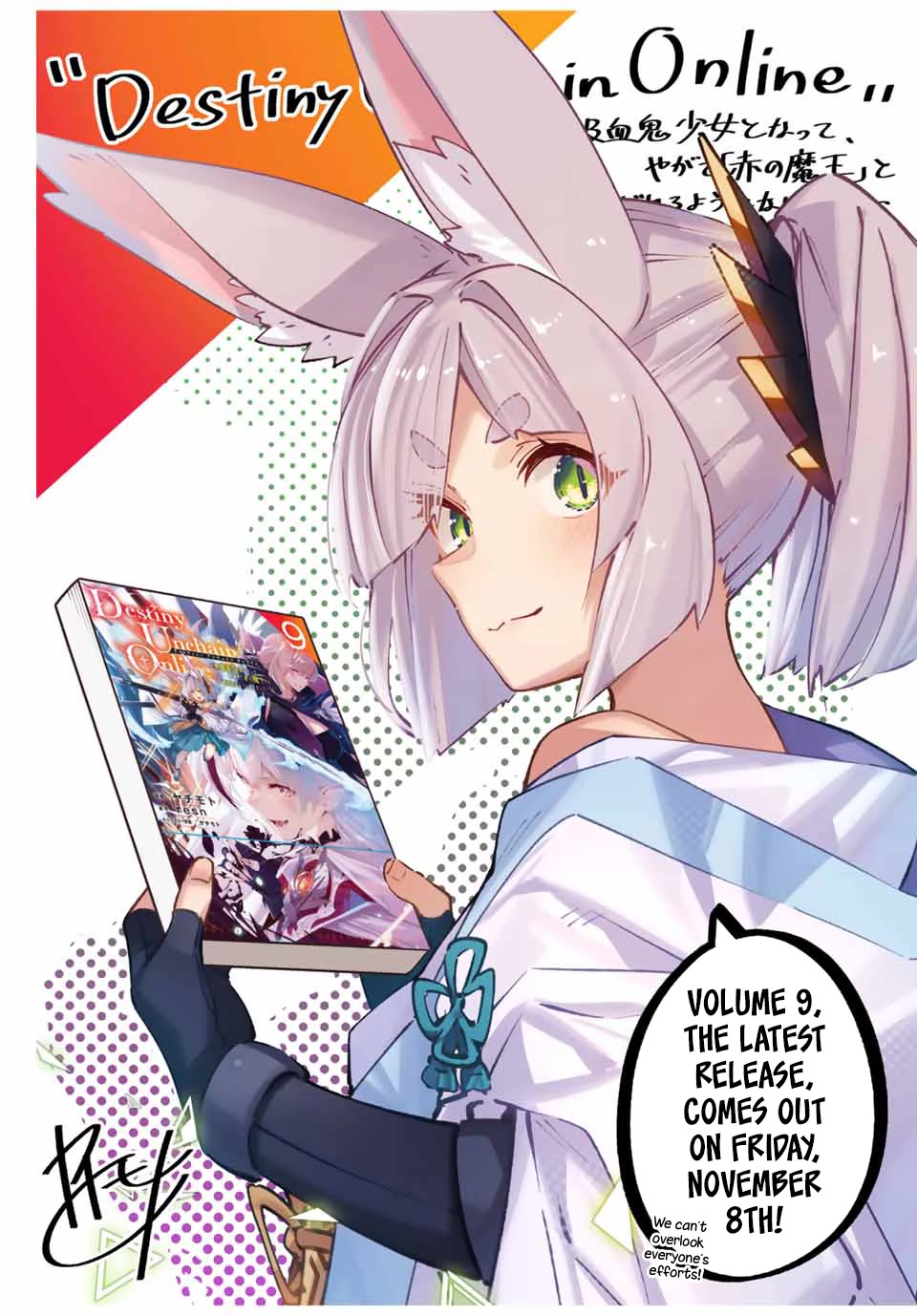 Destiny Unchain Online Chapter 81.5 page 1 - Chapter 81.5: Volume 9 Promotion