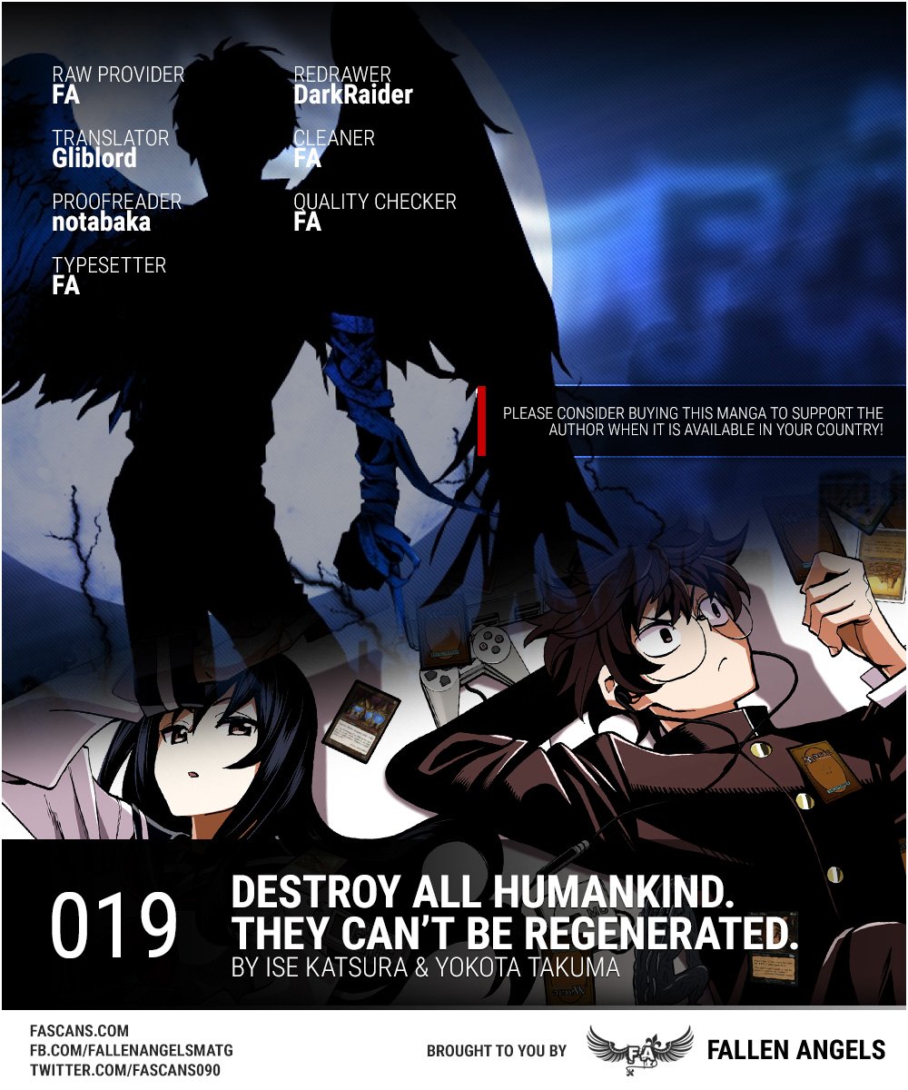 Destroy All of Humanity. It Can't Be Regenerated. Chapter 19 page 1 - Chapter 19: Our Battle of Honor (Part 2)