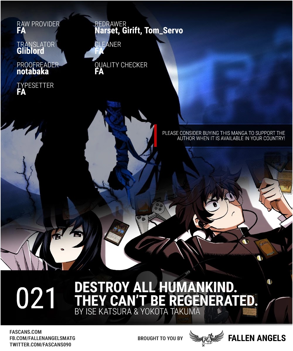 Destroy All of Humanity. It Can't Be Regenerated. Chapter 21 page 1 - Chapter 21: Our Resurrection