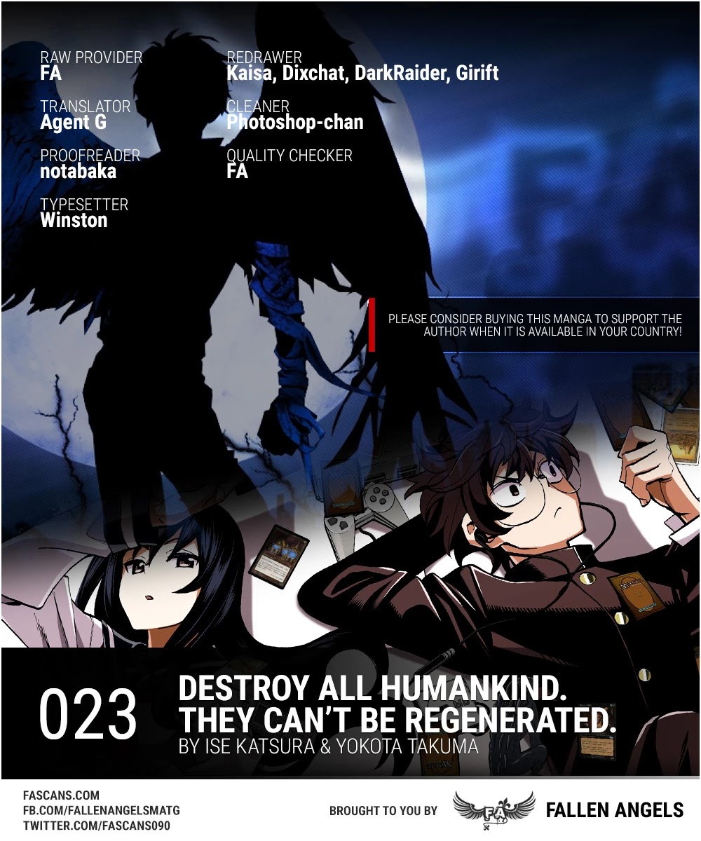 Destroy All of Humanity. It Can't Be Regenerated. Chapter 23 page 1 - Chapter 23: Our Rampage