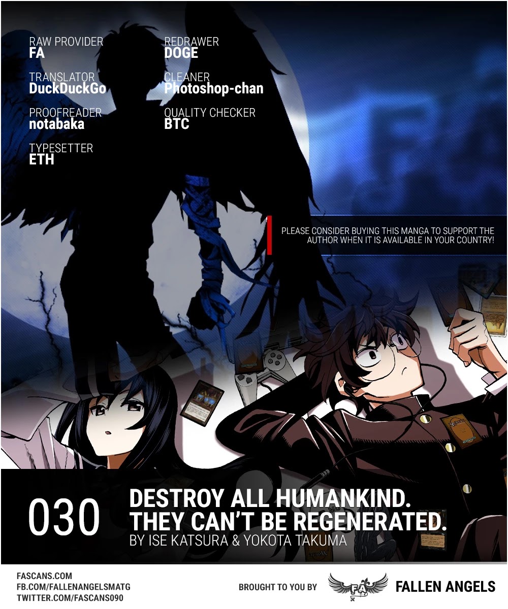 Destroy All of Humanity. It Can't Be Regenerated. Chapter 30 page 1 - Chapter 30: Our Battle for Survival (Part 1)