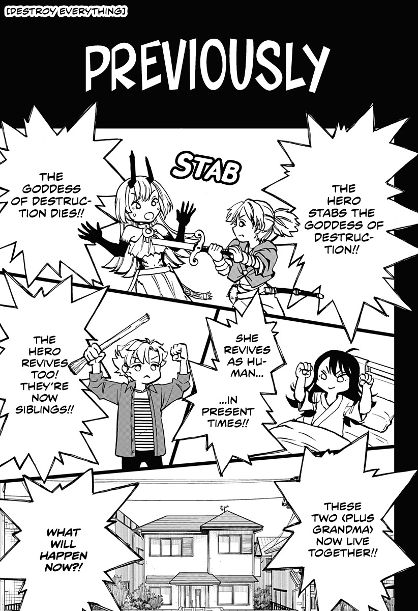 Destroy Everything Chapter 2 page 2 - Chapter 2: A Goddess of Destruction Goes to Buy Ketchup