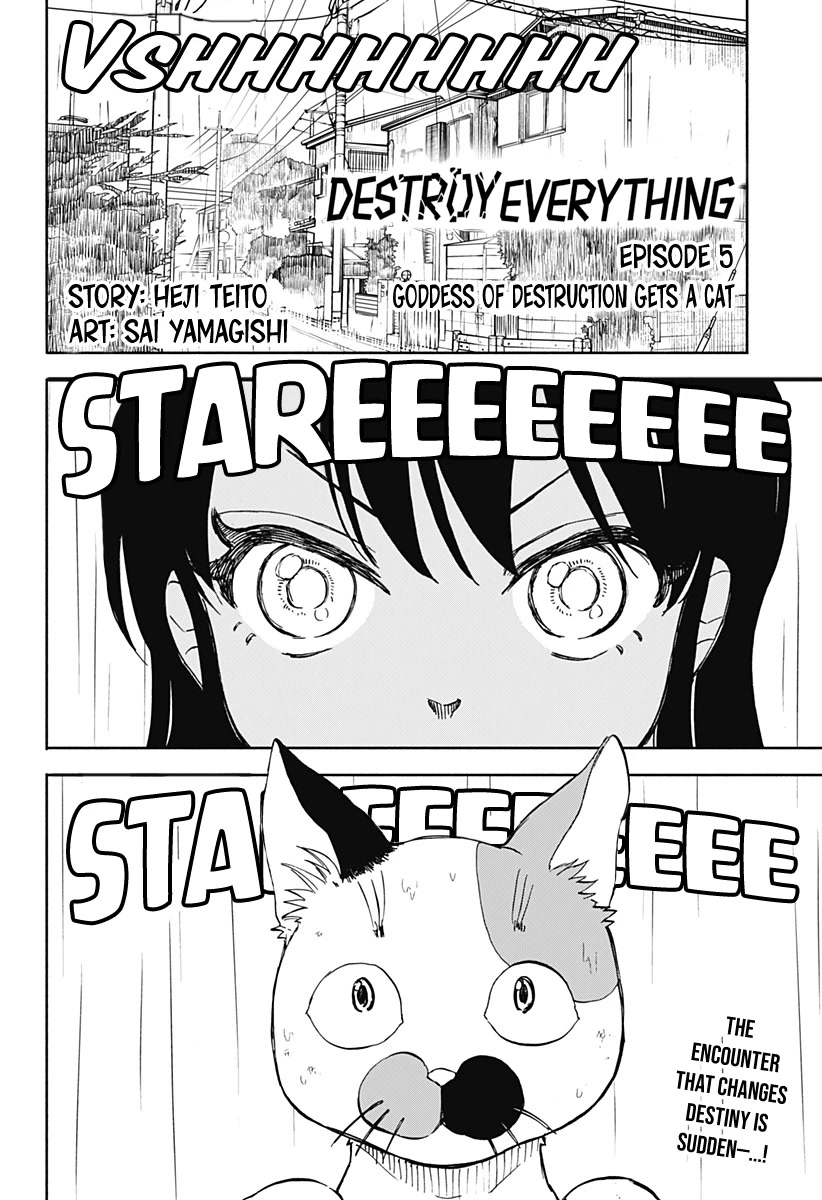 Destroy Everything Chapter 5 page 3 - Chapter 5: Goddess of Destruction Gets A Cat