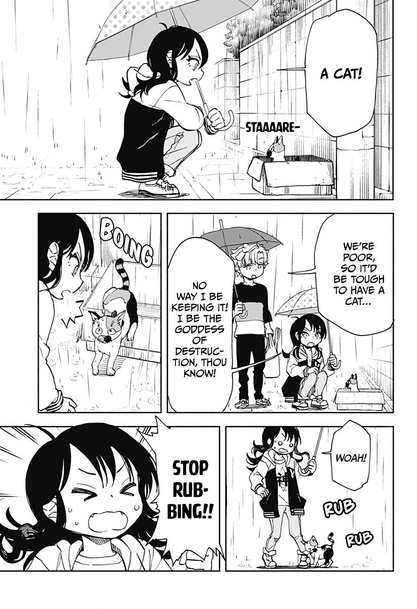 Destroy Everything Chapter 5 page 4 - Chapter 5: Goddess of Destruction Gets A Cat