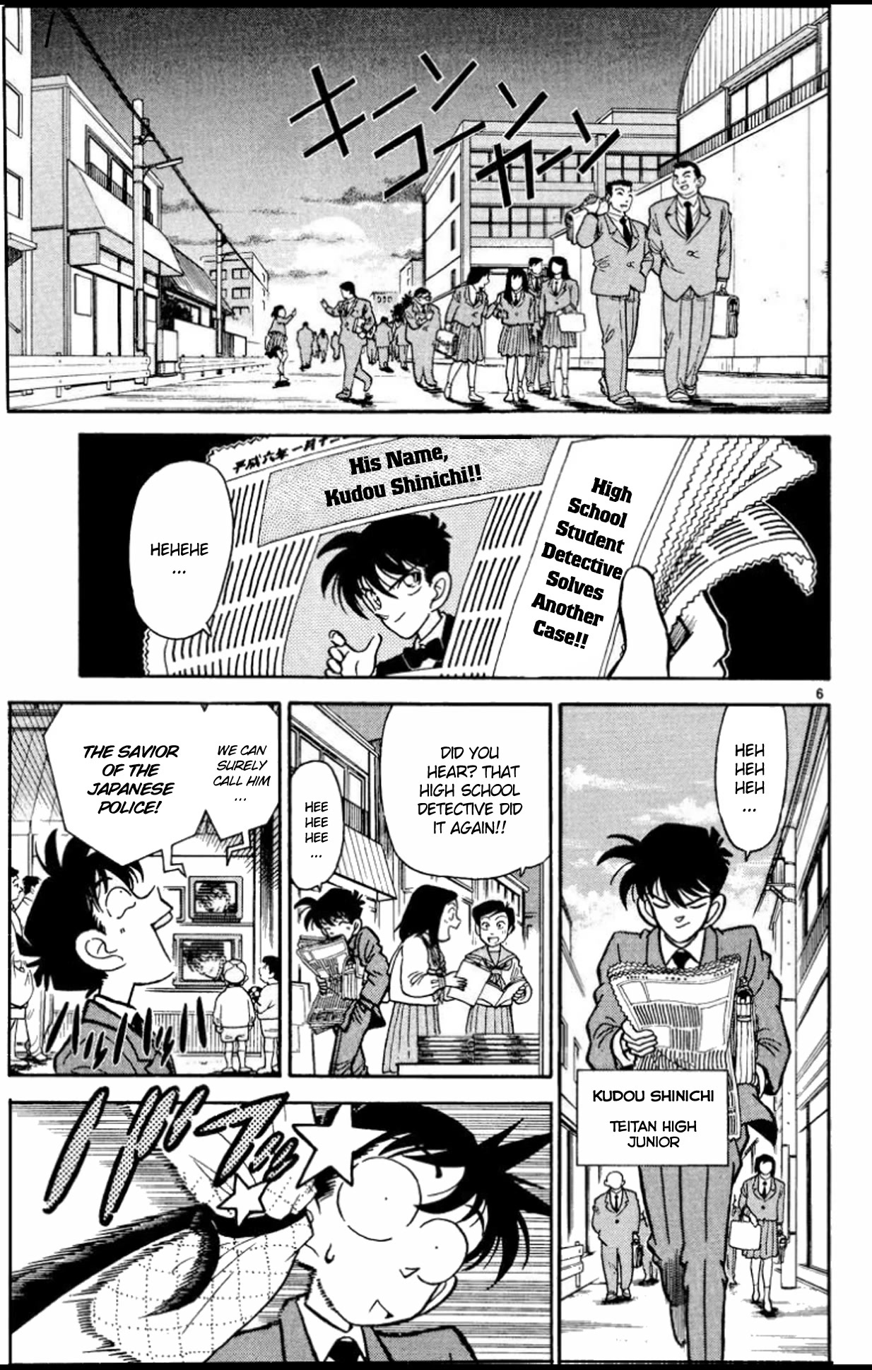 Detective Conan Chapter 1 page 6 - Chapter 1: The Heisei Holmes