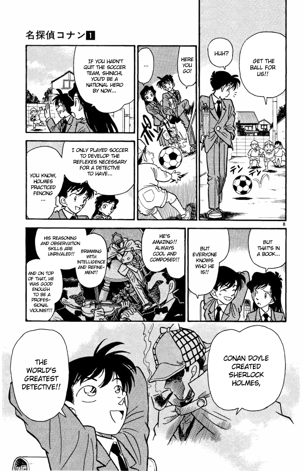 Detective Conan Chapter 1 page 8 - Chapter 1: The Heisei Holmes