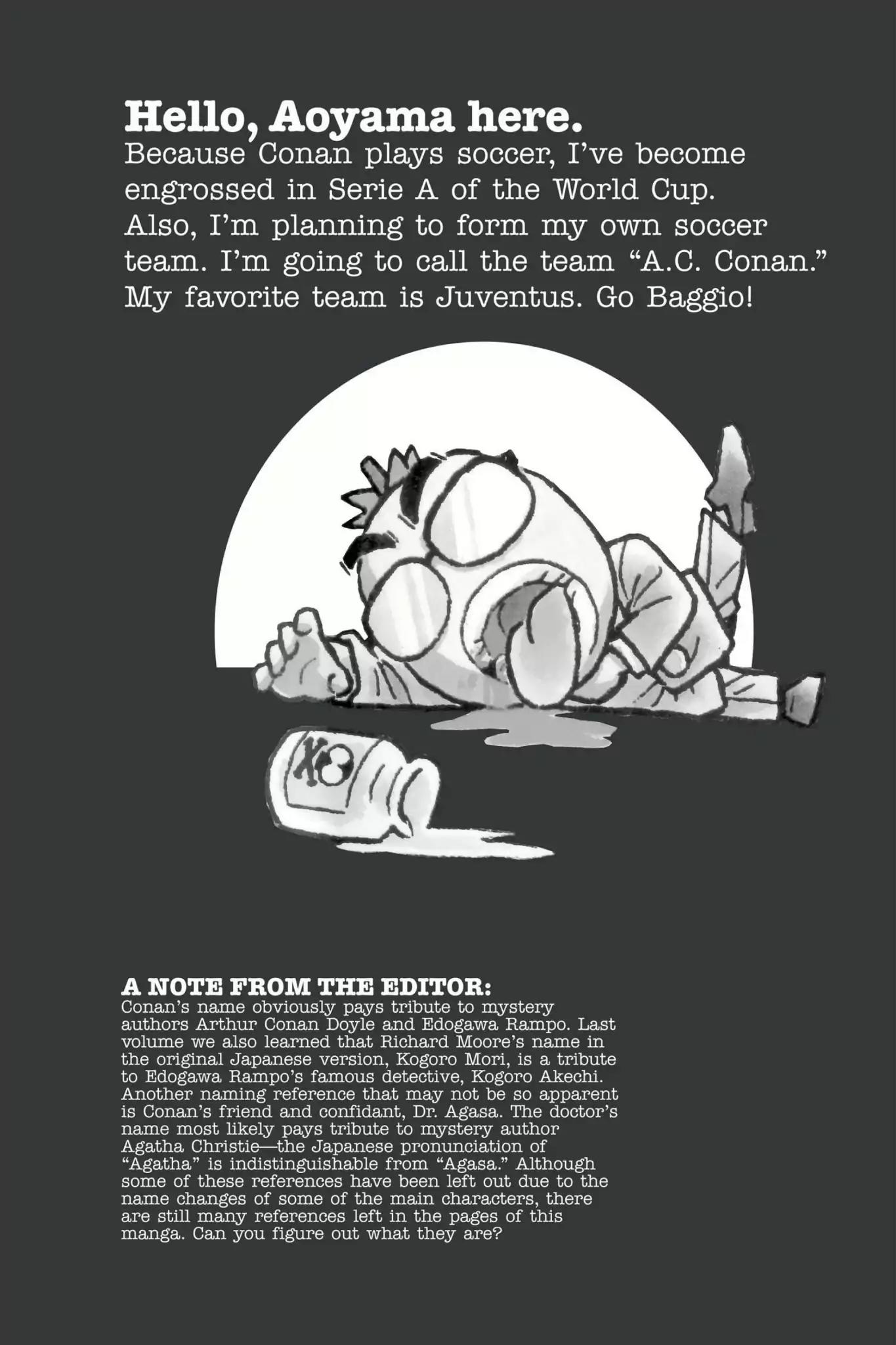 Detective Conan Chapter 10.5 page 4 - Vol.3 End of Volume Bonus Page