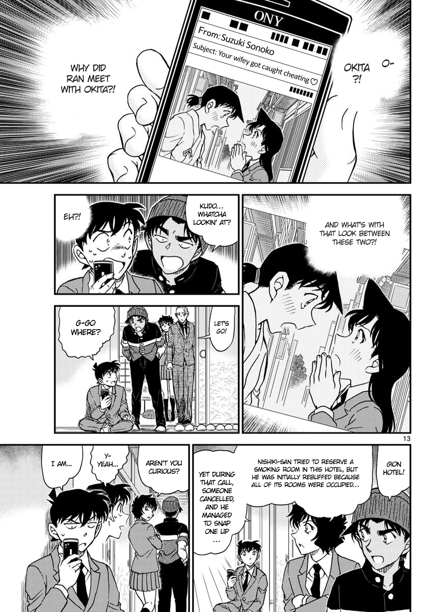 Detective Conan Chapter 1003 page 13 - Chapter 1003: Rosy Brown Traces