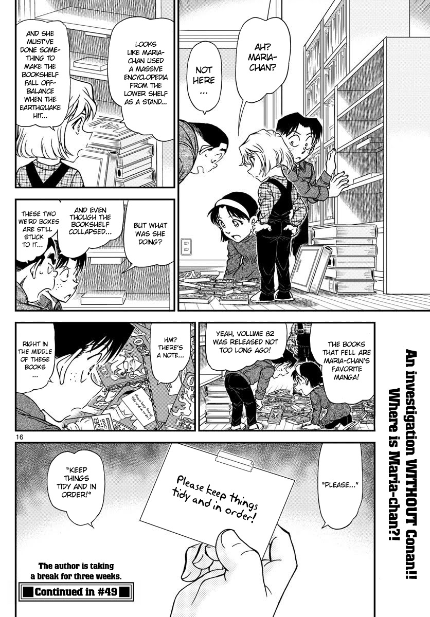 Detective Conan Chapter 1006 page 16 - Chapter 1006: Stay Put!