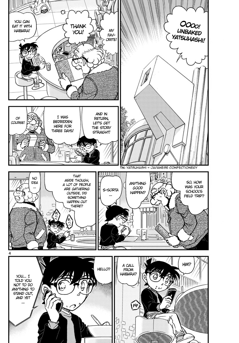Detective Conan Chapter 1006 page 4 - Chapter 1006: Stay Put!