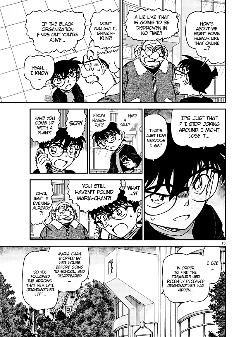 Detective Conan Chapter 1007 page 15 - Chapter 1007: Nervous!
