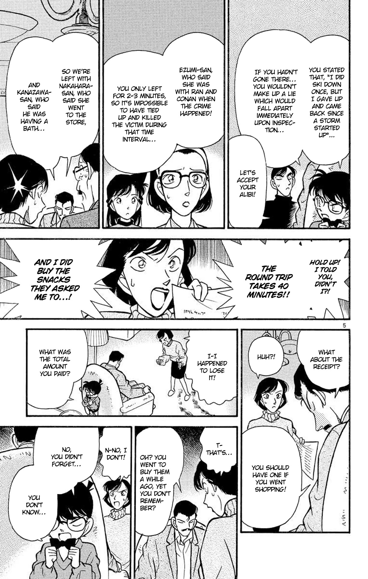 Detective Conan Chapter 101 page 6 - Chapter 101: The Talking Table Cloth