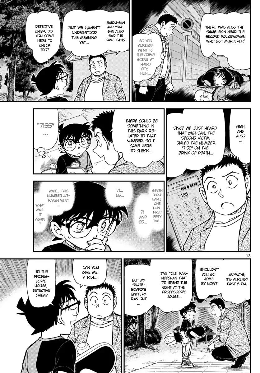 Detective Conan Chapter 1016 page 14 - Chapter 1016: "No Parking" Sign