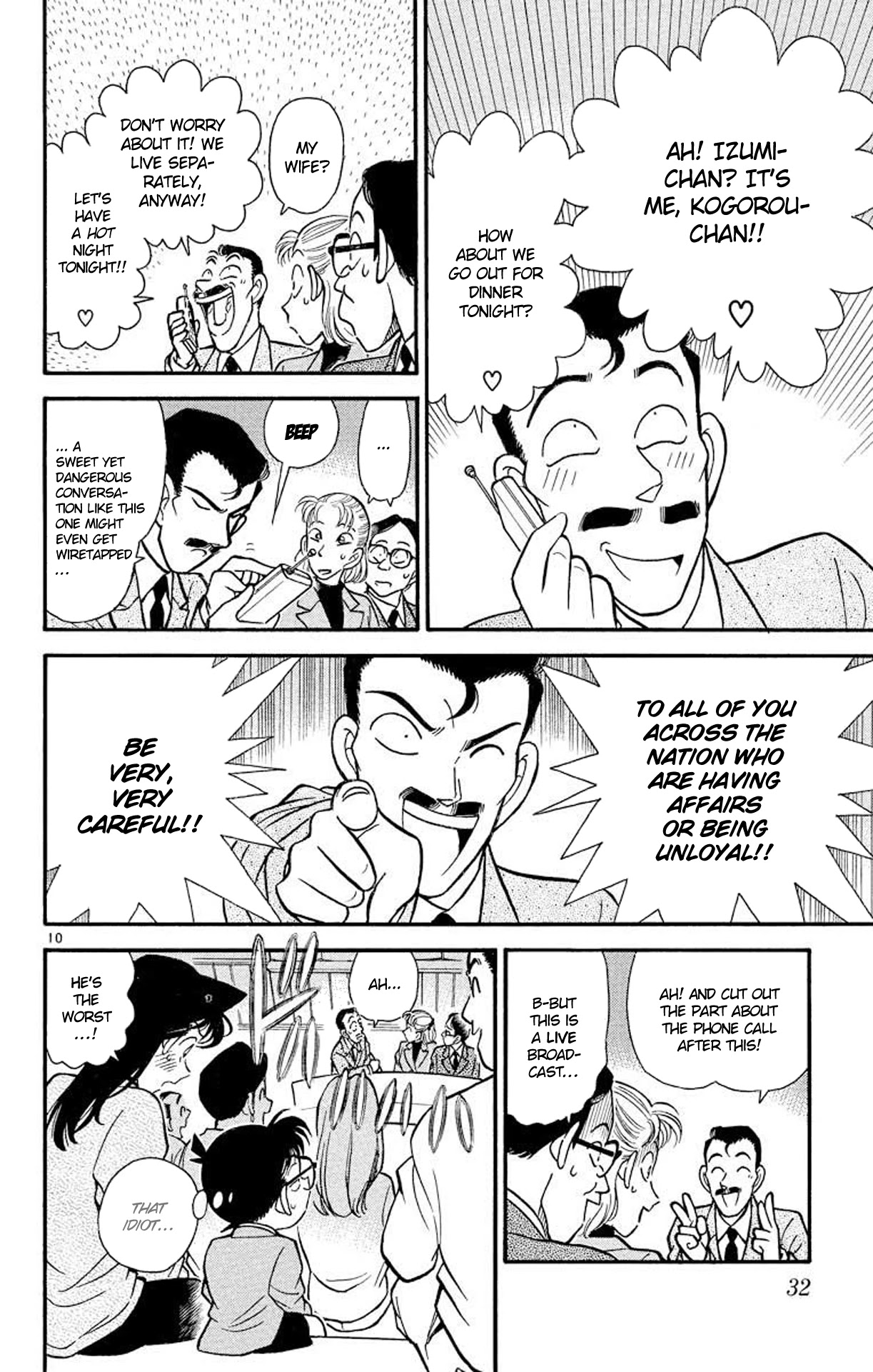 Detective Conan Chapter 102 page 11 - Chapter 102: Death in Live Broadcast