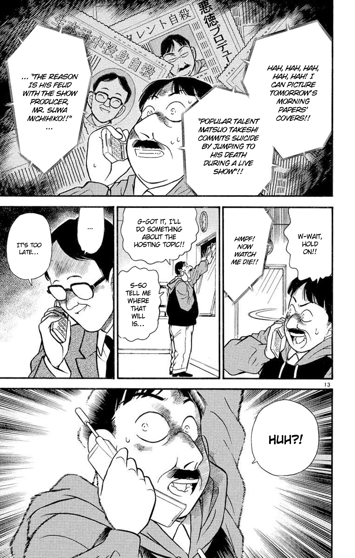Detective Conan Chapter 102 page 14 - Chapter 102: Death in Live Broadcast