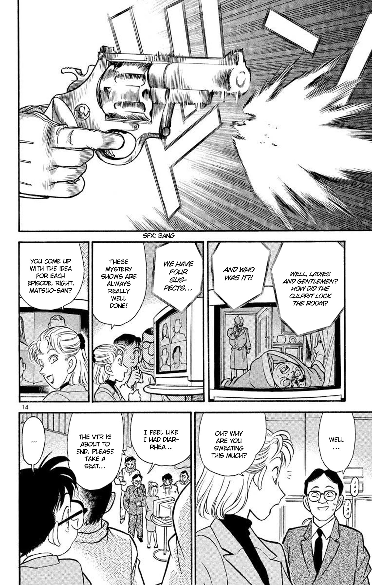 Detective Conan Chapter 102 page 15 - Chapter 102: Death in Live Broadcast
