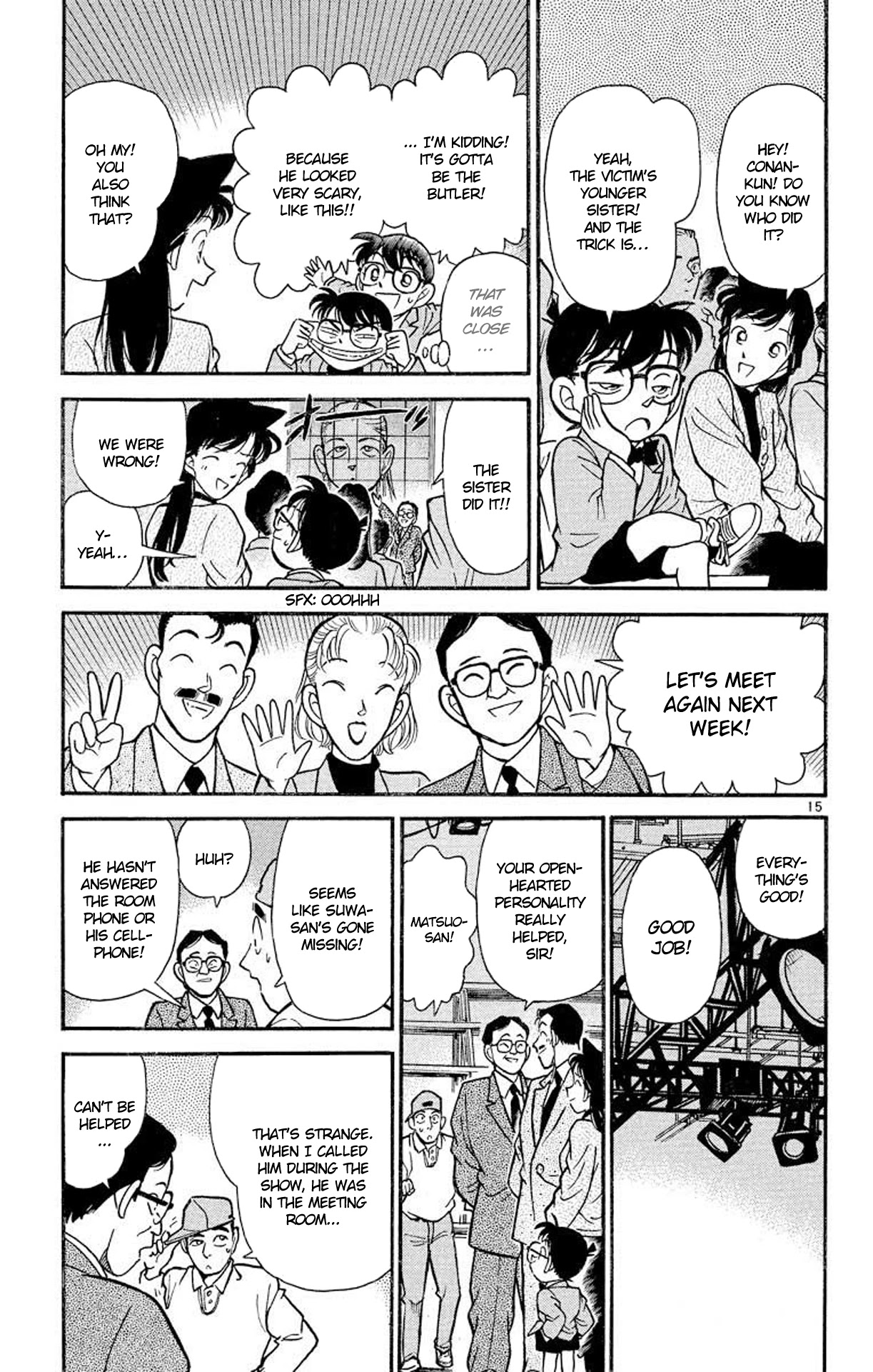 Detective Conan Chapter 102 page 16 - Chapter 102: Death in Live Broadcast