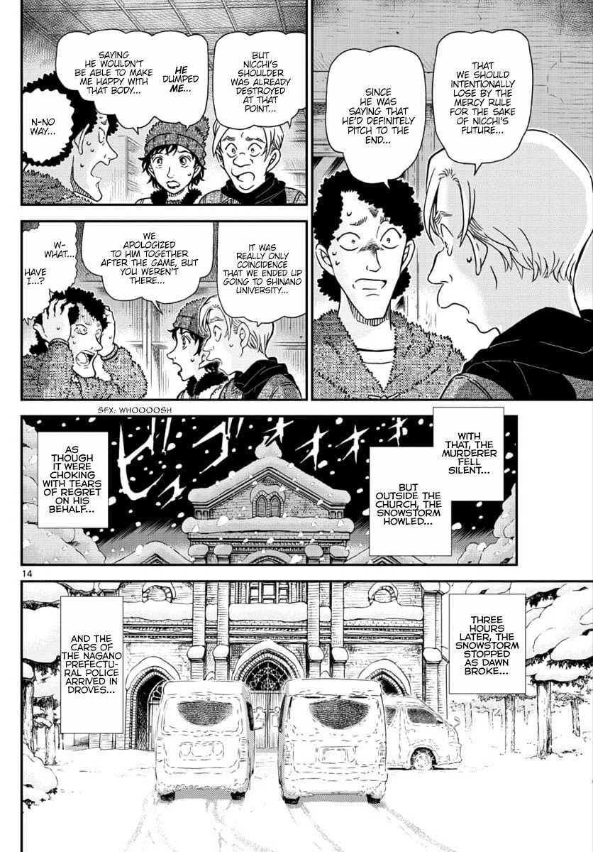 Detective Conan Chapter 1031 page 14 - Chapter 1031: A Dangerous Feeling