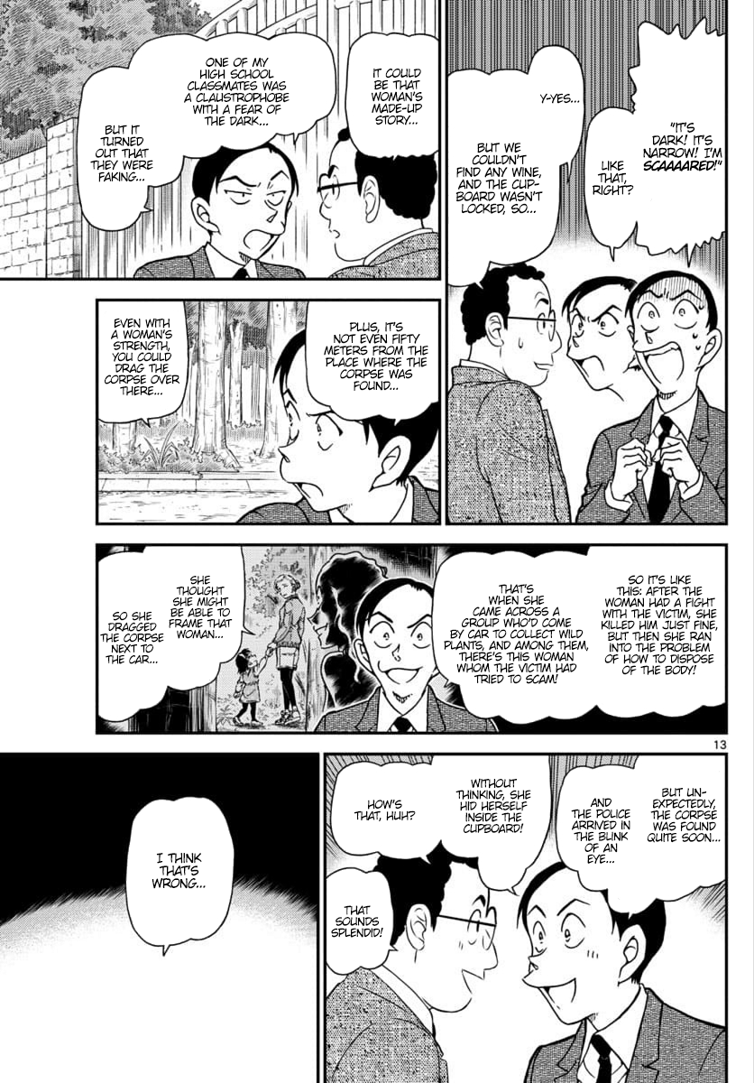Detective Conan Chapter 1033 page 13 - Chapter 1033: Good Luck Charm