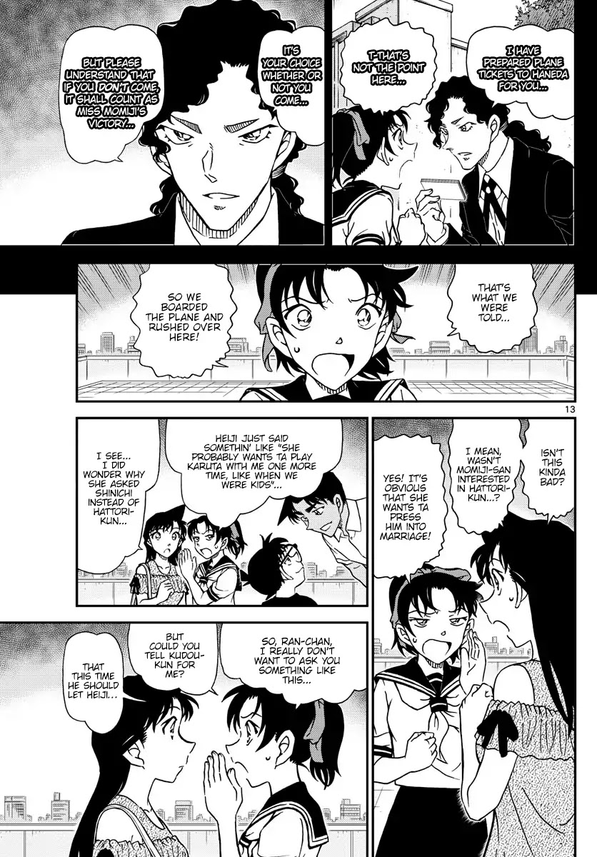 Detective Conan Chapter 1039 page 13 - Chapter 1039: Momiji's Challenge