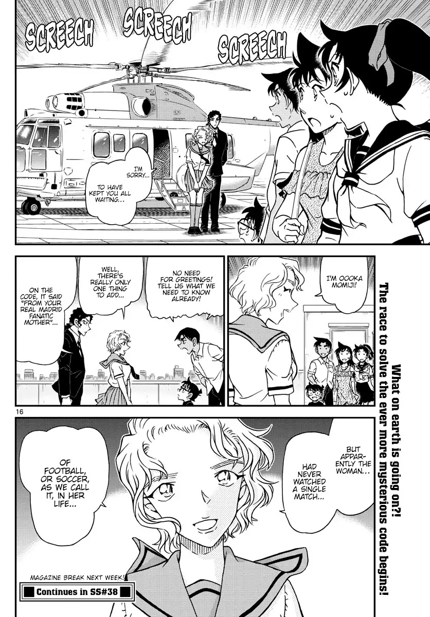 Detective Conan Chapter 1039 page 16 - Chapter 1039: Momiji's Challenge