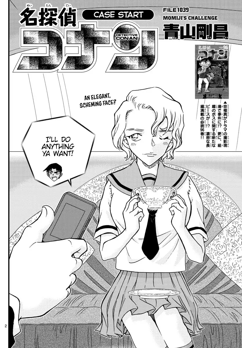 Detective Conan Chapter 1039 page 2 - Chapter 1039: Momiji's Challenge