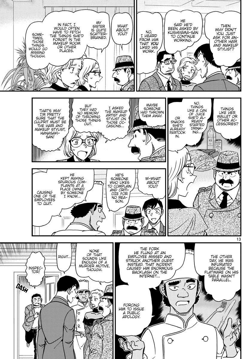 Detective Conan Chapter 1049 page 13 - Chapter 1049: It's Unbelievable!