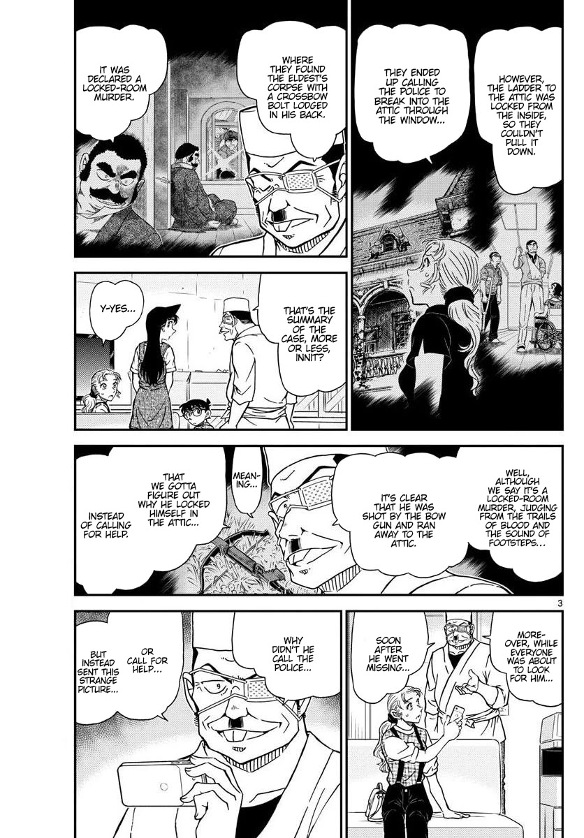Detective Conan Chapter 1056 page 3 - Chapter 1056: A Locked-Room Murder in the Attic